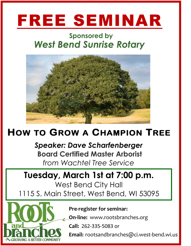 Poster March 1 2016 How to Grow a Champion Tree-1