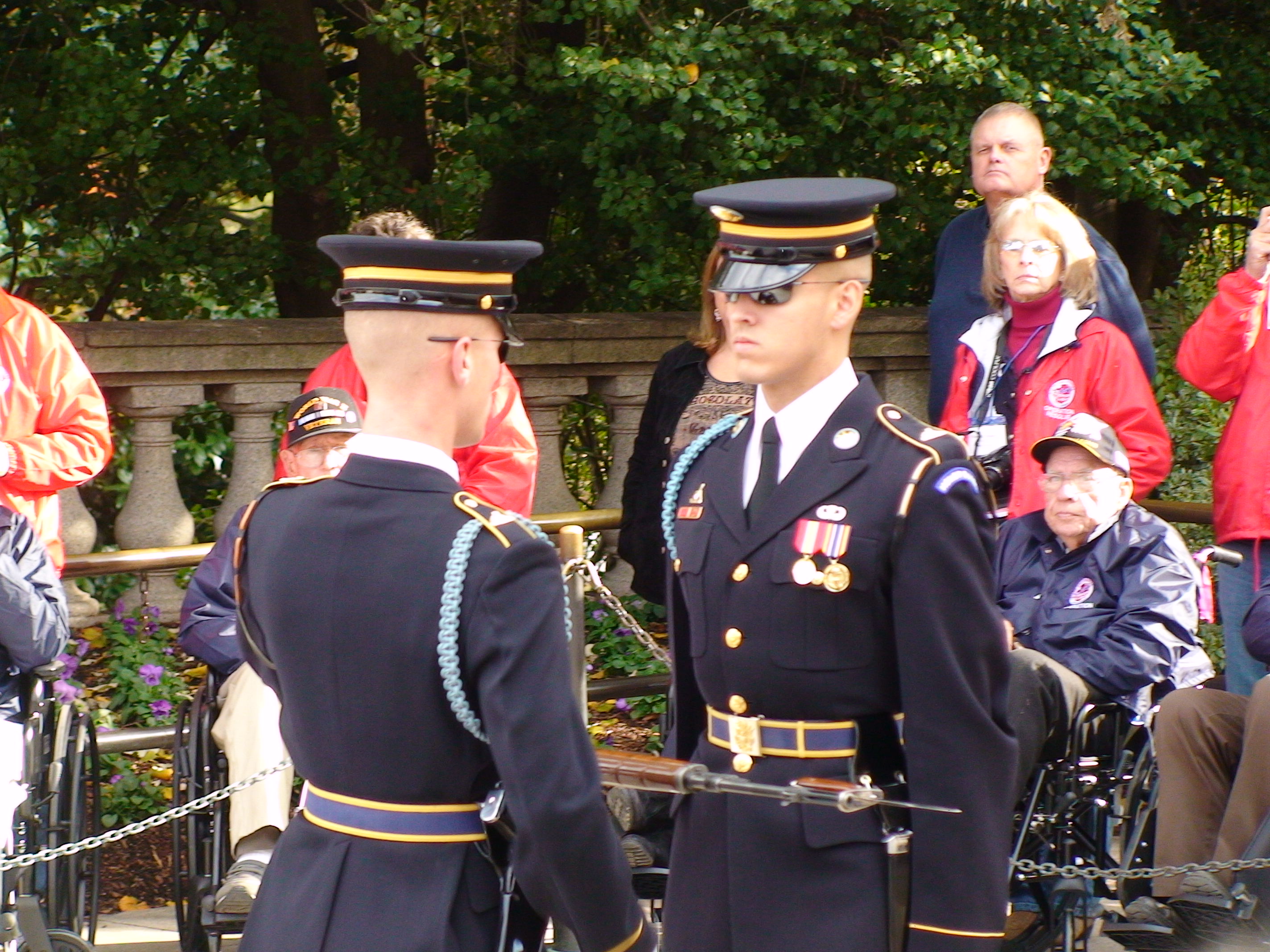 Honor Flight changing of the guards