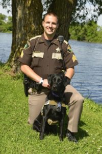 Sgt Nicholas and K9 Paige