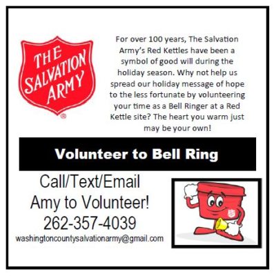 Salvation Army bell ringer