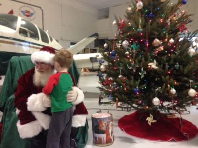 Santa at the West Bend Airport