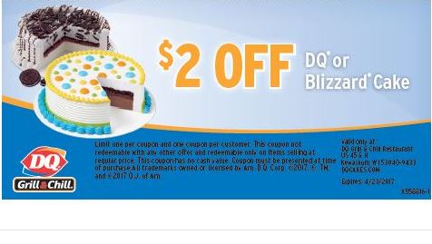 Dairy queen shop cakes coupons