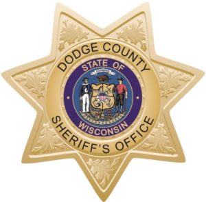 crash Dodge County Sheriff's badge