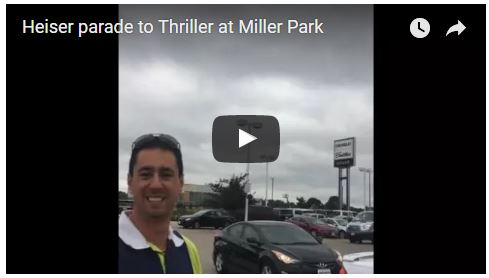 VIDEO | Heiser hosting a parade today as 90+ vehicles make their way to the Thriller at Miller