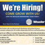 Weasler hiring