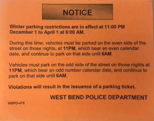 winter parking restrictions