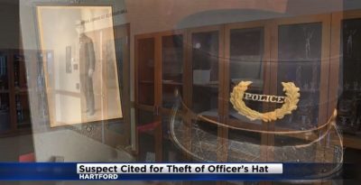 CBS 58 reporting two people cited for alleged theft of hat from 1904 Hartford Police Officer killed in line of duty