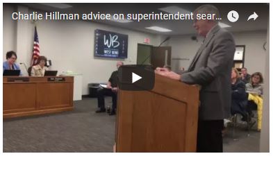 VIDEO | Former WB School Board President advises board on Superintendent search