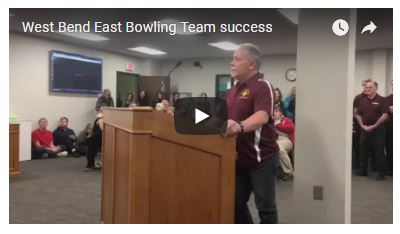 VIDEO | West Bend East and West girls bowling teams recognized for successful season