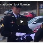 VIDEO | Military rites and U.S. Flag presentation for Jack German