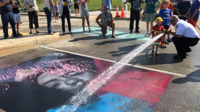 Chalk send off at MOWA