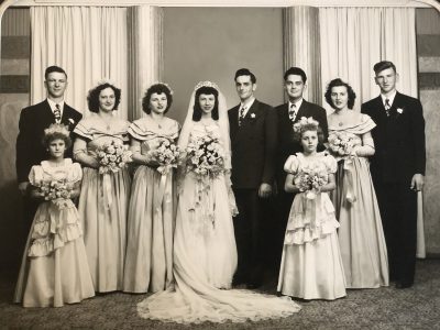 Franklin and Margaret Bales wedding picture from 1948.