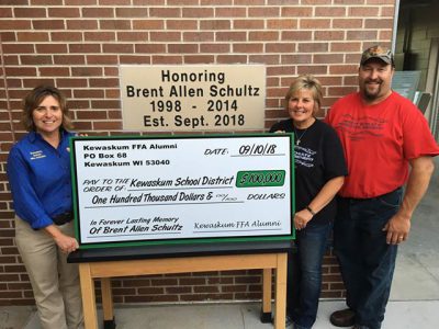 Donation made in name of Brent Allen Schultz | By Brian Oelhafen