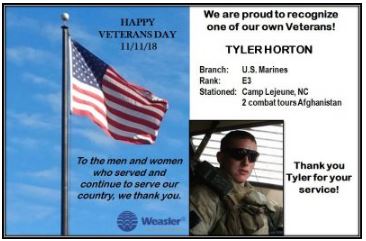 Veteran Tyler Hornton