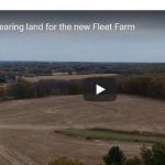 Clearing land for the new Fleet Farm in West Bend.