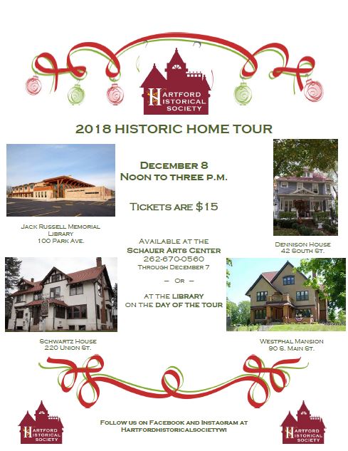 Program outlining 2018 Hartford Historic Tour of Homes
