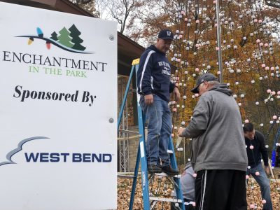 West Bend West boys basketball decorate Enchantment in the Park 