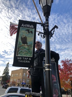 Helping remove ArtWalk banners