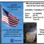 Cheryl served in the military