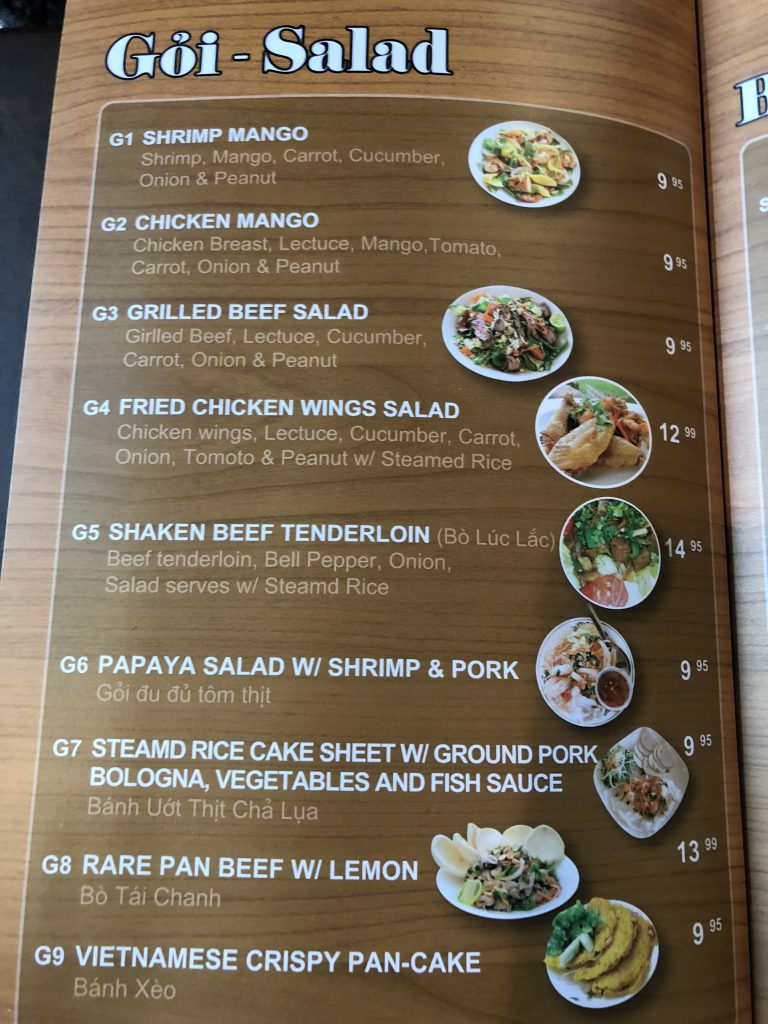 Pearl of Canton menu