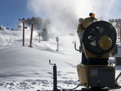 Snow making machine at Little Switzerland
