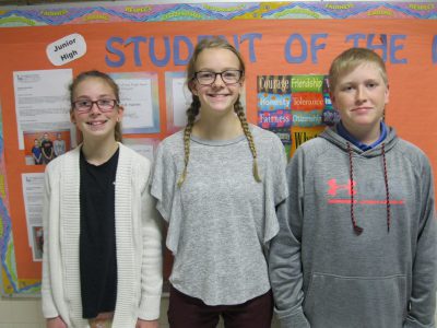 November Students of the Month Holy Angels