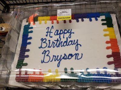 Happy Birthday Bryson cake