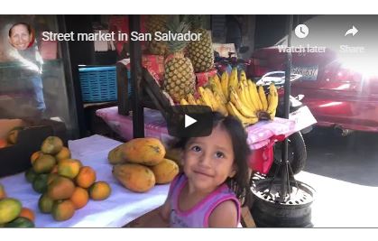Street market in San Salvador