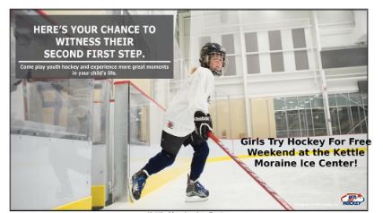 Girls try hockey free