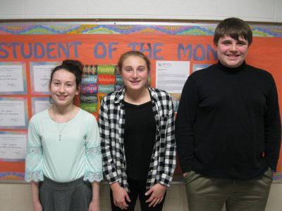 Holy Angels students of the month for December 2018