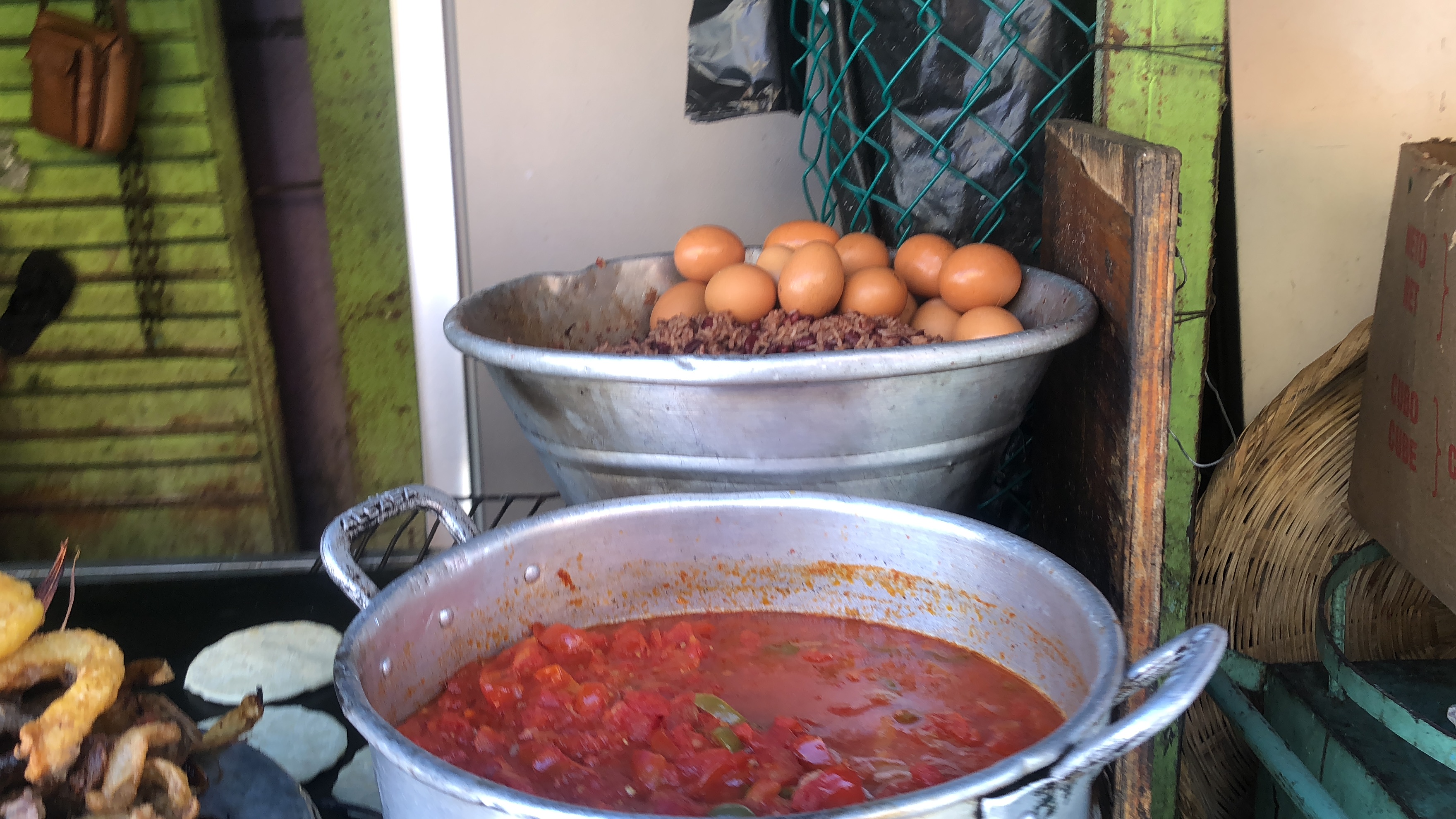 Street market in El Salvador