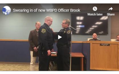 Officer Brook swearing in