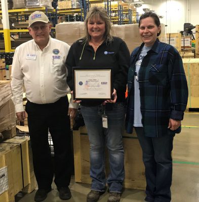 Weasler Engineering award employee for service