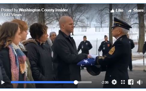 West Bend Color Guard at Robert Henschel memorial