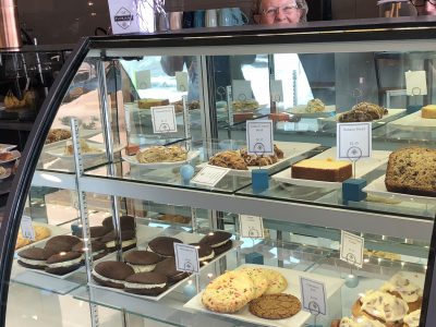 Bakery display at Cafe Floriana