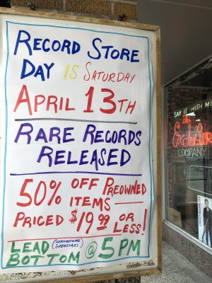 Record Store Day is April 13