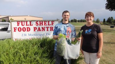 Community Garden and Full Shelf Food Pantry