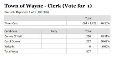 Town of Wayne Clerk