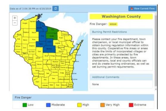 High risk for burning in Washington County