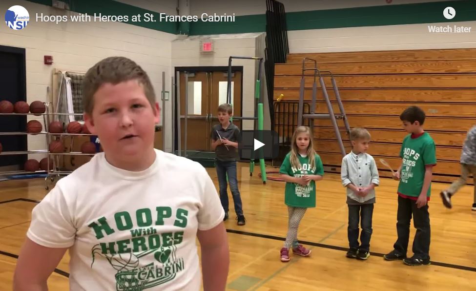 Teddy promotes Hoops with Heroes