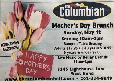 Mother's Day Brunch at the Columbian