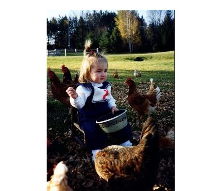 Maddie and Chickens