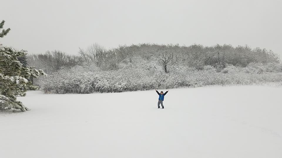 April 10 snow by Lyda Rosine