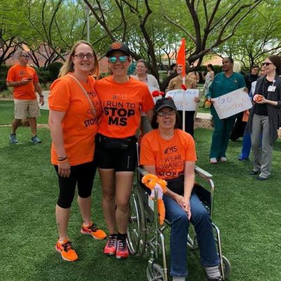 Tabatha Wolfe at Finish of MS run