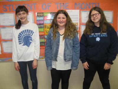 Students of the Month of March at Holy Angels