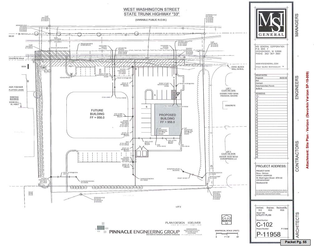 Plans for Verizon store by WB Enterprises