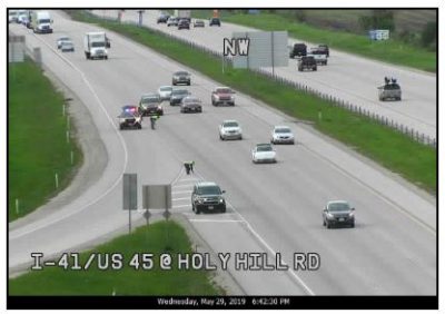 I41 southbound at Holy Hill
