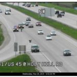 Rollover accident I41 near Holy Hill Road