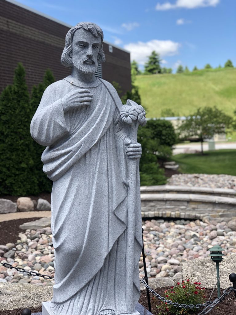 St. Joseph statue at Hospital