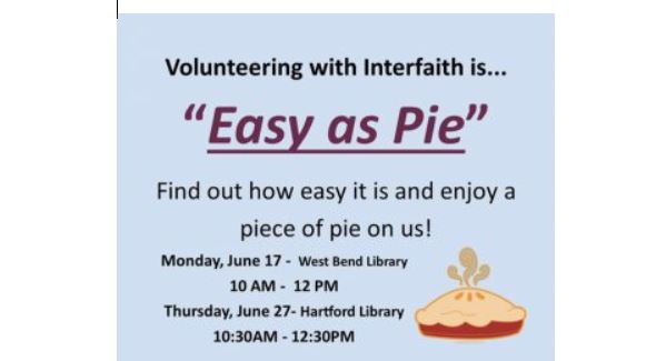 Interfaith Caregivers Pie